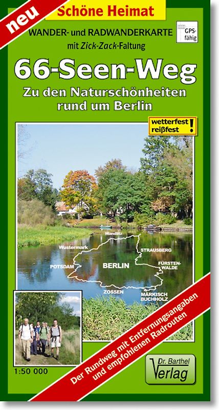 Wander- und Radwanderkarte 66-Seen-Weg