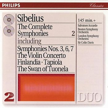 Salvatore Accardo - Sibelius Sinfonien 3/6//7, Violinkonzert, Finlandia, Tapiola, Schwan von Tuonela