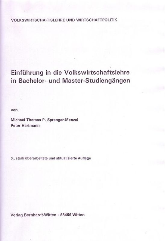 Einführung in Volkswirtschaftslehre