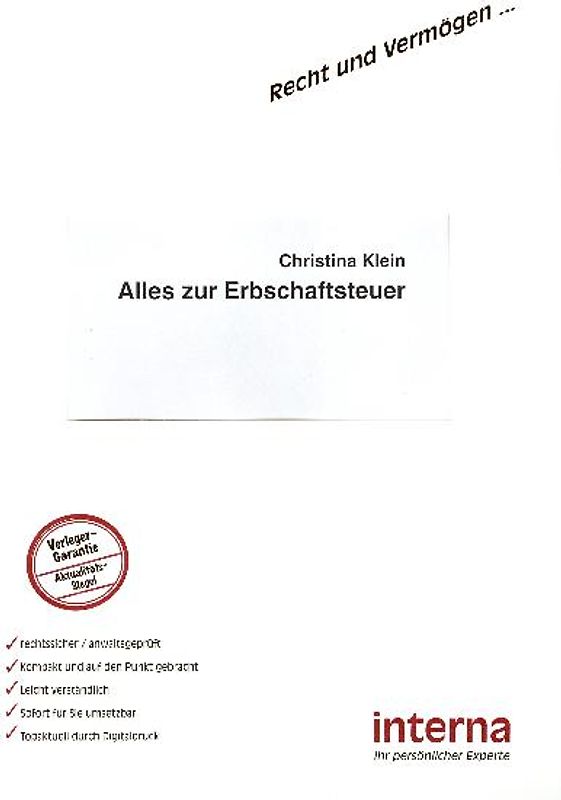 Alles zur Erbschaftsteuer