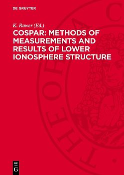 COSPAR: Methods of Measurements and Results of Lower Ionosphere Structure