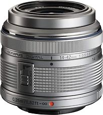 Image of Olympus M.Zuiko Digital 14-42 mm F3.5-5.6 R II 37 mm filter (geschikt voor Micro Four Thirds) zilver (Refurbished)
