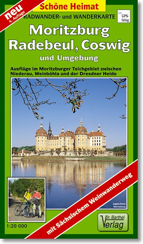 Radwander- und Wanderkarte Moritzburg, Radebeul, Coswig und Umgebung