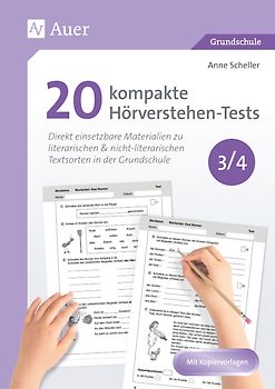 20 kompakte Hörverstehen-Tests für Klasse 3/4