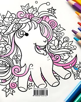 Älskvärda hästar - Målarbok för barn - Kreativa och roliga scener med skrattande hästar