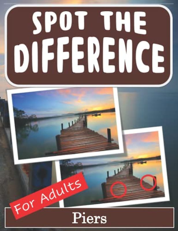 Spot the Difference Book for Adults - Piers: Hidden Picture Puzzles for Adults with Piers Pictures