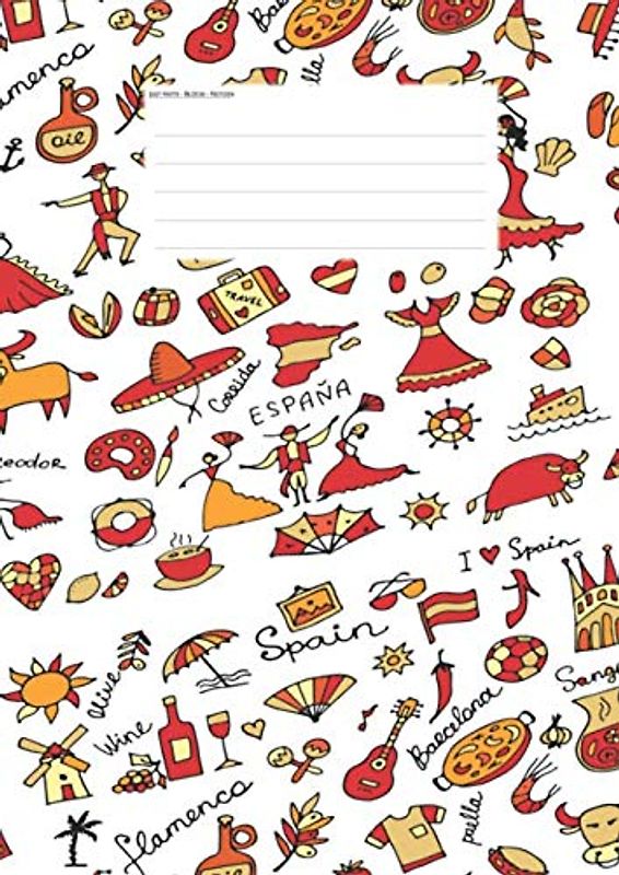 Hefte - Blöcke - Notizen: Vokabelheft DIN A4, 50 Seiten, Soft Cover, Inhaltsverzeichnis, 2 Spalten, Erfolgs-Tracker, Schulheft spanisch