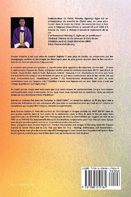 Greater Exploits - 8 - Témoignages parfaits et images du SAINT-ESPRIT pour de plus grands exploits