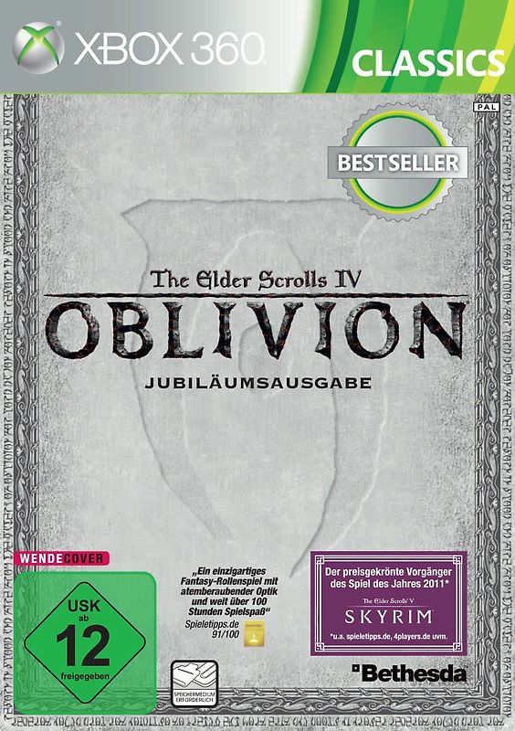 The Elder Scrolls IV: Oblivion [Jubiläumsausgabe, Classics, inkl. allen AddOns, Karte und Bonus DVD] Xbox 360