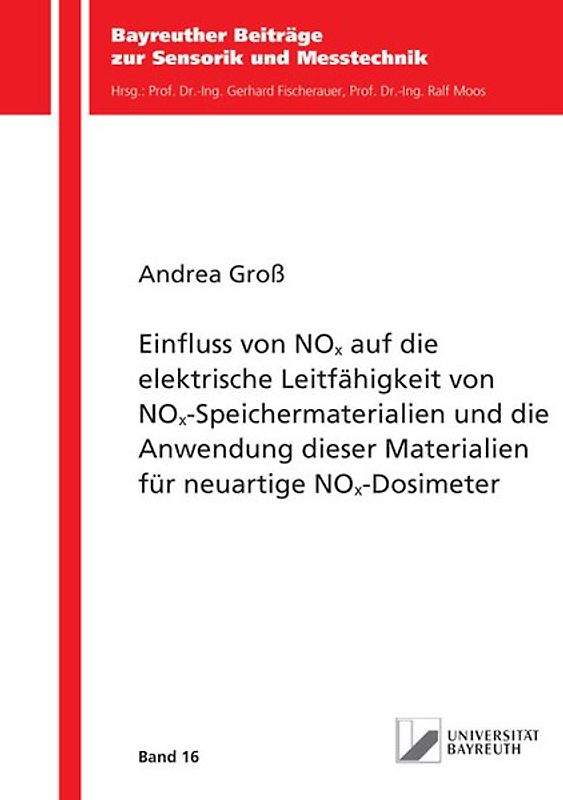 Einfluss von NOx auf die elektrische Leitfähigkeit von NOx-Speichermaterialien und die Anwendung dieser Materialien für neuartige NOx-Dosimeter