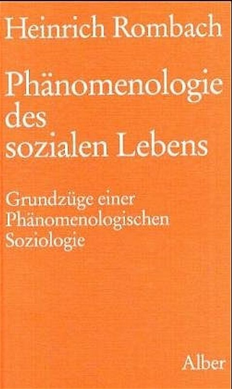 Phänomenologie des sozialen Lebens