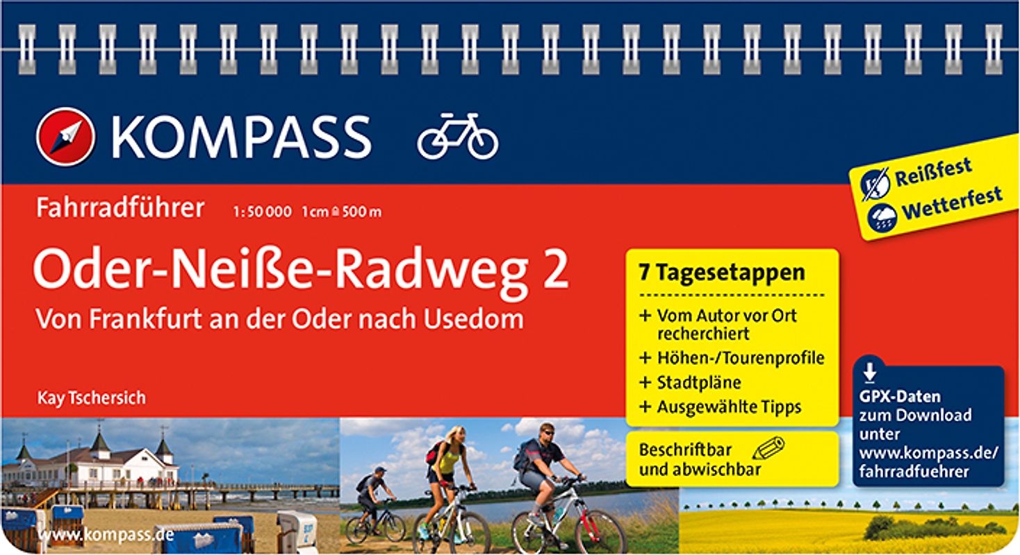 KOMPASS Fahrradführer Oder-Neiße-Radweg 2, Von Frankfurt an der Oder nach Usedom