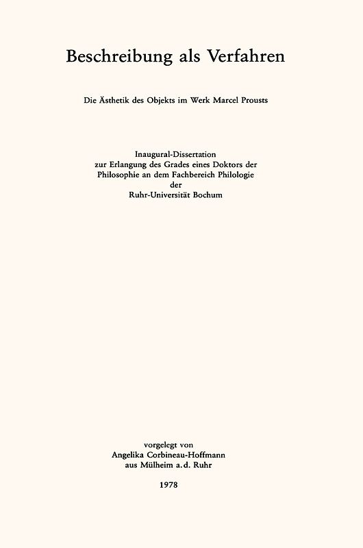 Beschreibung als Verfahren
