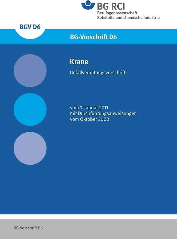 DGUV Vorschrift 52 Krane