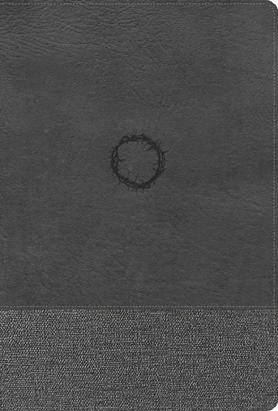 CSB Super Giant Print Reference Bible, Optimal Type, Digital Study Edition, Charcoal Leathertouch, Indexed