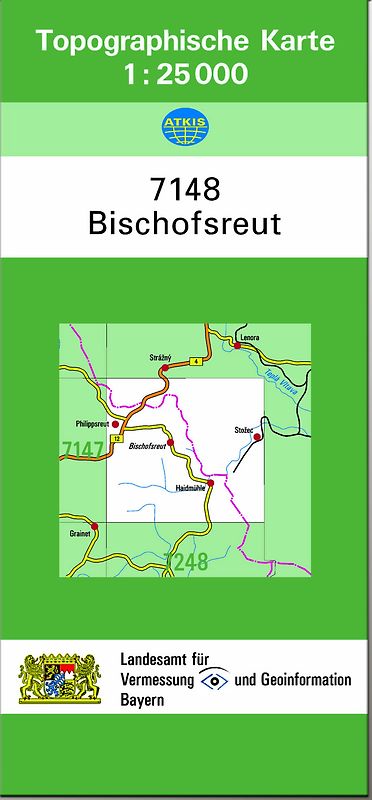 TK25 7148 Bischofsreut