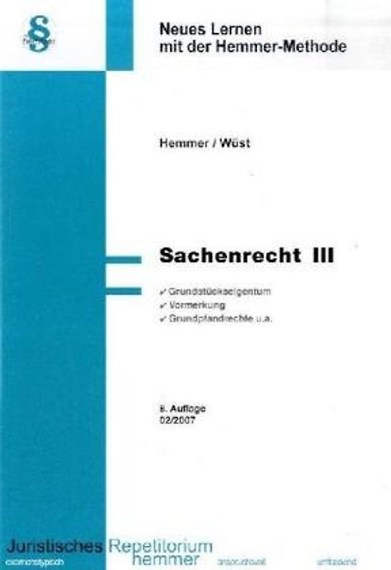 Sachenrecht III