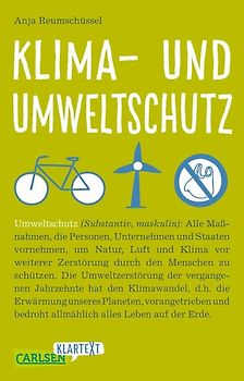 Klima- und Umweltschutz (Carlsen Klartext)