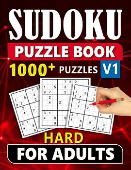 Sudoku Puzzle Book Hard For Adults: 1000+ Sudoku Puzzles