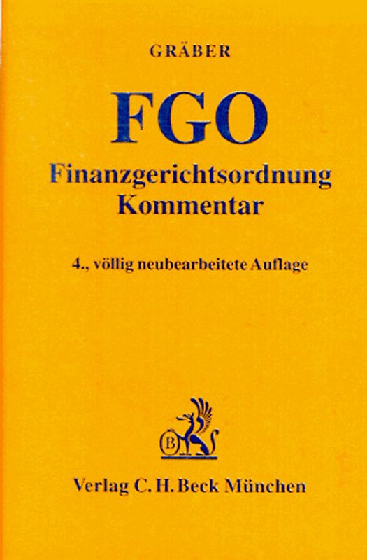 Finanzgerichtsordnung. Mit Nebengesetzen
