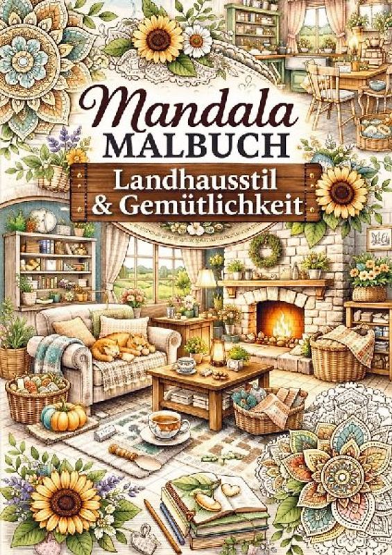 Mandala Malbuch - Landhausstil und Gemütlichkeit