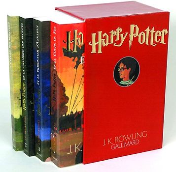 Harry Potter : Coffret en 4 volumes : Tome 1, Harry Potter à l'école des sorciers ; Tome 2, Harry Potter et la Chambre des Secrets ; Tome 3, Harry ... et la Coupe de Feu (Hors-Série Littérature) - Rowling, J-K
