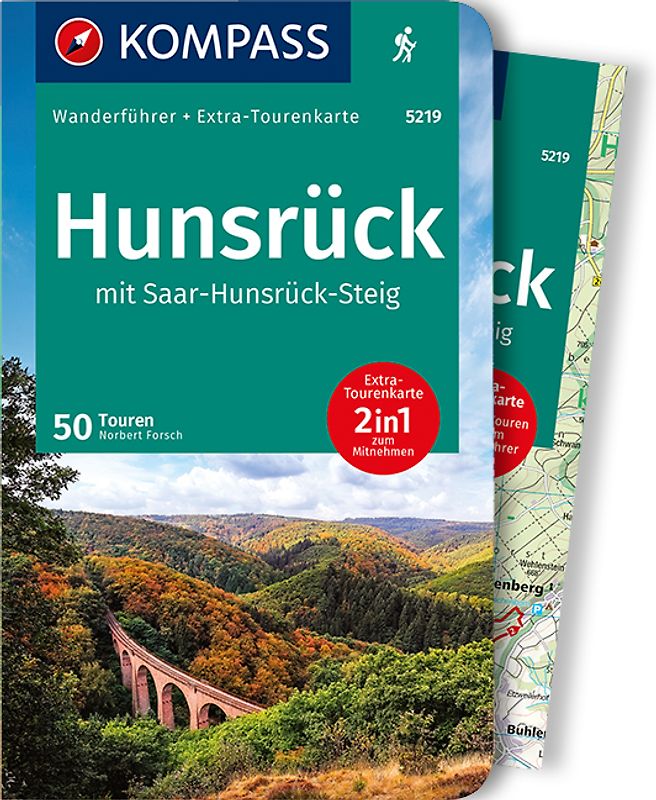 KOMPASS Wanderführer Hunsrück mit Saar-Hunsrück-Steig, 50 Touren