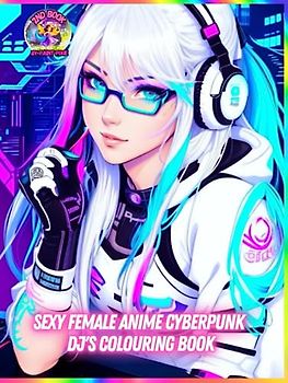 Sexy Female Anime Cyberpunk DJ'S Colouring Book: 2nd Book