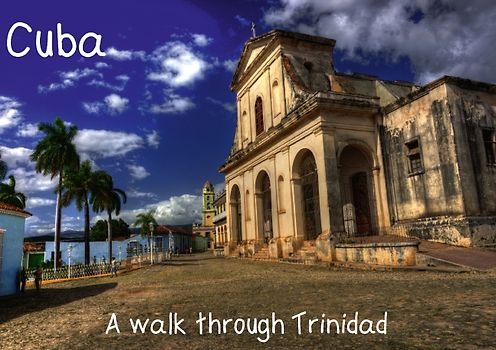 A walk through Trinidad, Cuba (Stand-Up Mini Poster DIN A5 Landscape)