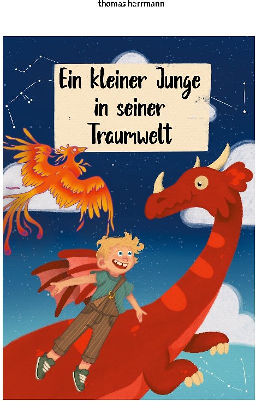 Ein kleiner Junge in seiner Traumwelt