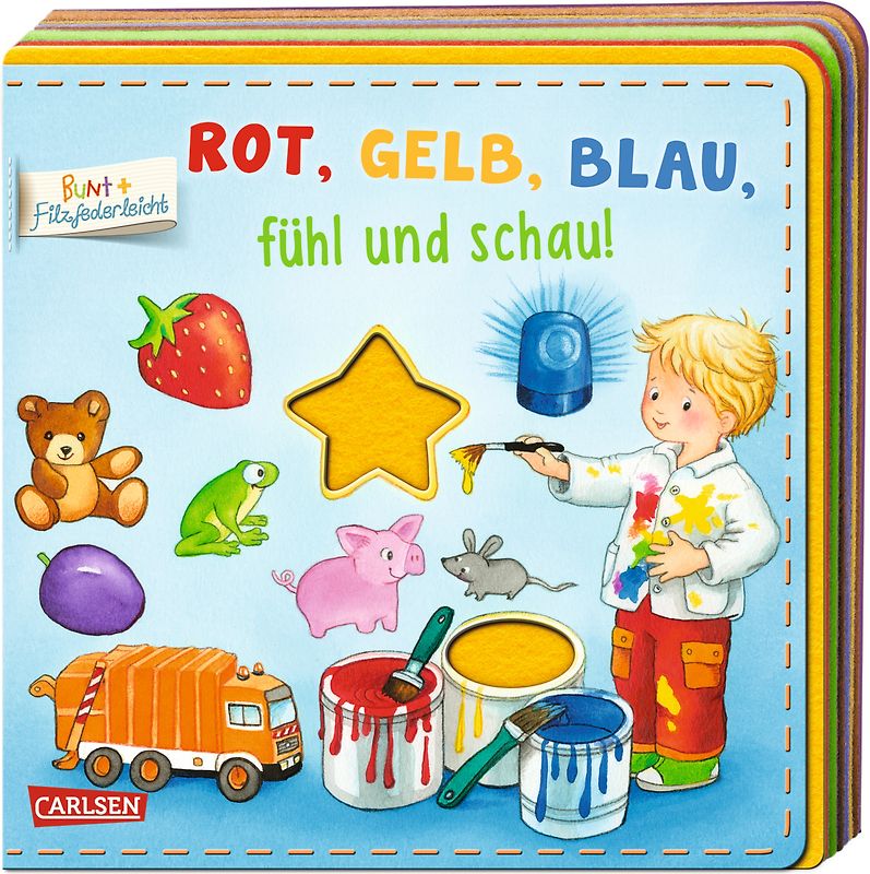 BUNT + Filzfederleicht®: Rot, Gelb, Blau, fühl und schau!