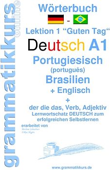Wörterbuch Deutsch - Portugiesisch (Brasilien) - Englisch Niveau A1