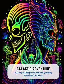 Galactic Adventure: 50 Unique Designs for a Mind Expanding Coloring Experience