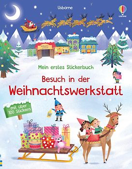 Mein erstes Stickerbuch: Besuch in der Weihnachtswerkstatt