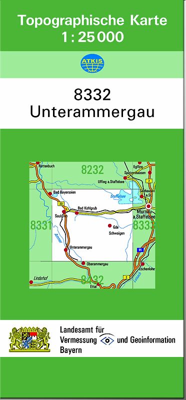 TK25 8332 Unterammergau