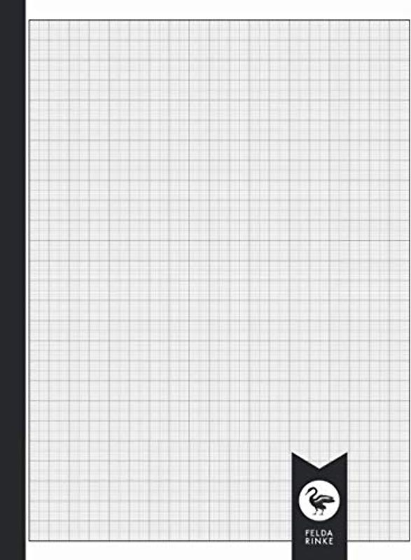 Millimetre Graph Paper 8.5" x 11": Notebook for Technical Drawing | 110 Pages - 55 Sheets | 1, 5 & 10mm Square Grid | Large Letter Format