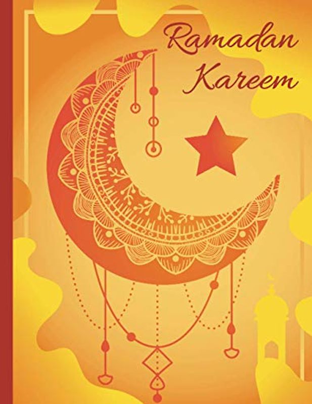 Ramadan für Kinder: Das schöne leere Skizzenbuch ist ein tolles Geschenk zum Ramadan in dem Kinder die Ramadan Sachen wie Zuckerfest Geschenke malerisch und gestalterisch illustrieren können