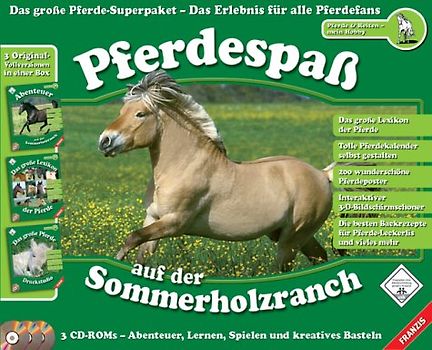 Pferdespaß auf der Sommerholzranch - Abenteuer, Lernen, Spielen und kreatives Basteln [3 CD-Roms] PC Spiele