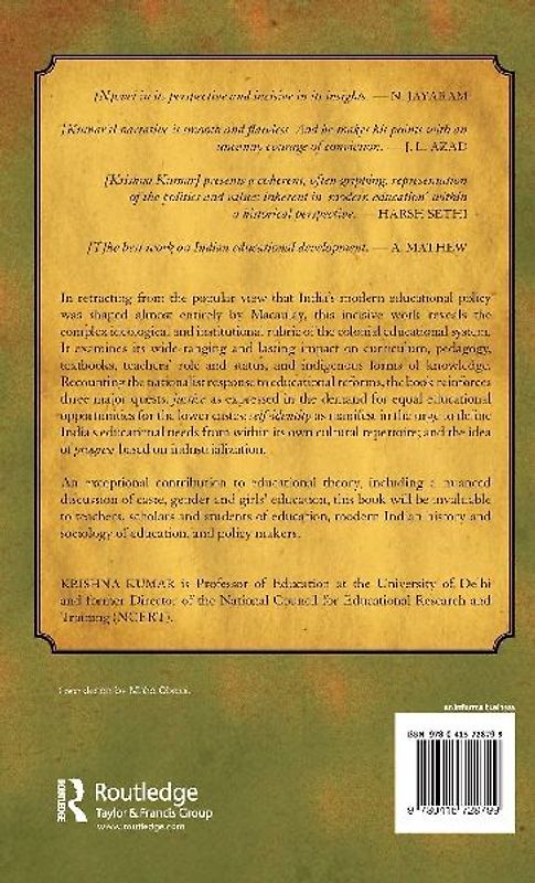 Politics of Education in Colonial India