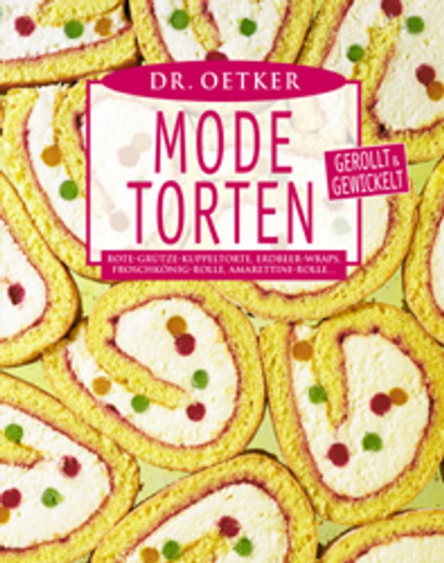 Modekuchen gerollt und gewickelt