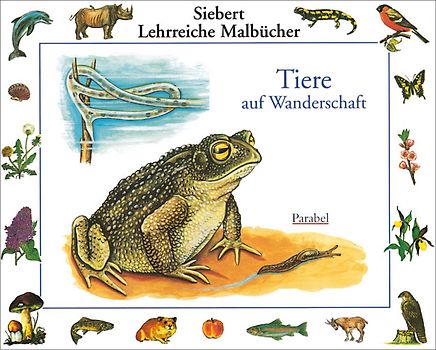 Tiere auf Wanderschaft. Malbuch