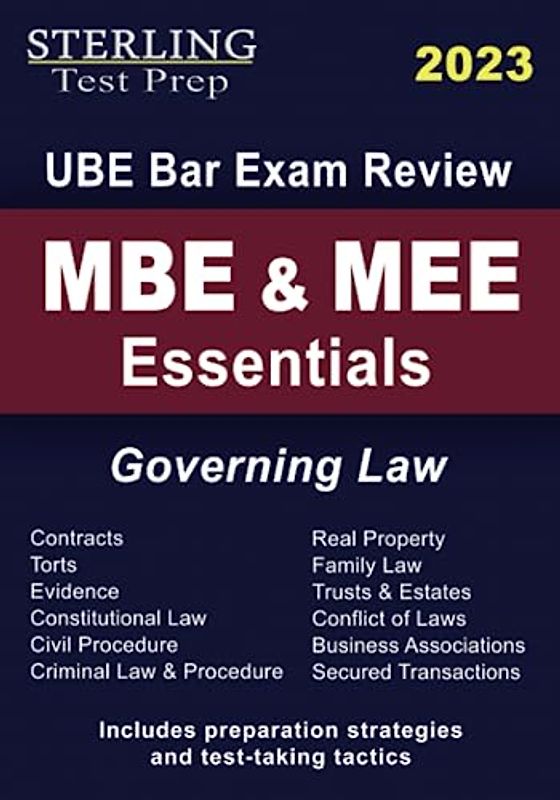 MBE & MEE Essentials: Governing Law for UBE Bar Exam Review