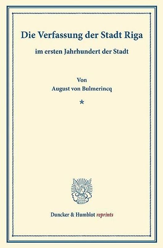 Die Verfassung der Stadt Riga