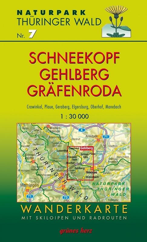 Wanderkarte Schneekopf/Gehlberg und Gräfenroda