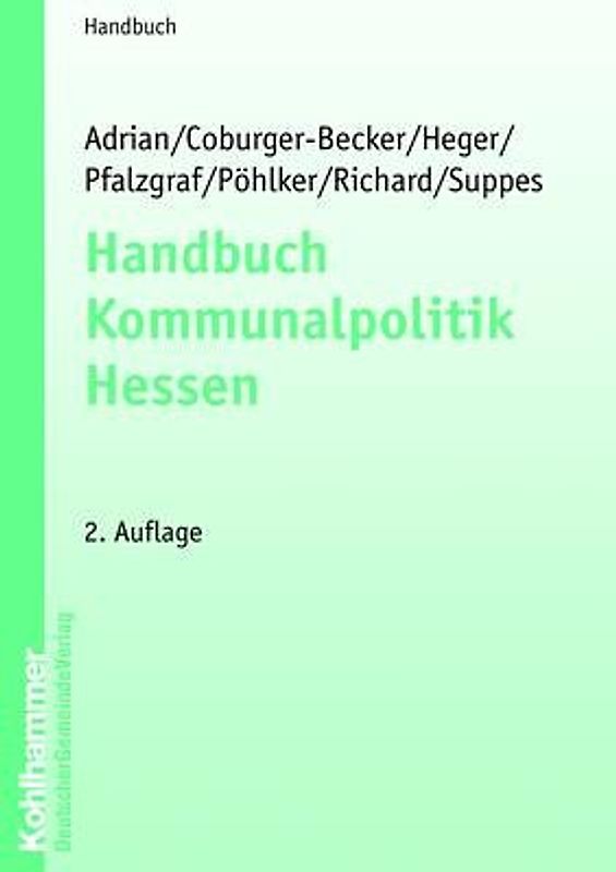 Handbuch Kommunalpolitik Hessen