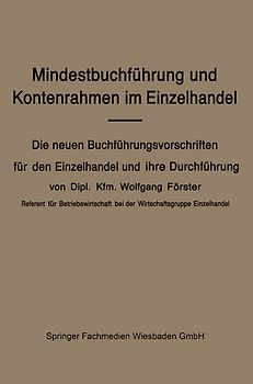 Mindestbuchführung und Kontenrahmen im Einzelhandel