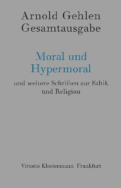 Moral und Hypermoral