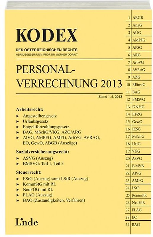 KODEX Personalverrechnung 2013