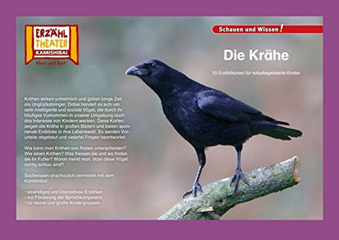 Die Krähe / Kamishibai Bildkarten: 10 Fotobildkarten für das Erzähltheater