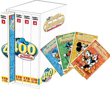 LTB Lustiges Taschenbuch 400 Sondereditionsbox (4 Bände im Schuber). Lustiges Taschenbuch Sonderedition